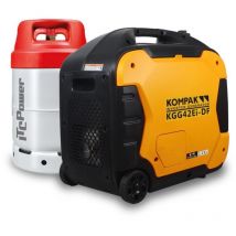 Kompak - KP-KGG42Ei-DF Generador gasolina/LPG inverter insonorizado 4,2KW Dual Fuel
