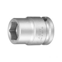 ASW - Manguito de choque 3/8'', con Imán permanente potente, lado e/planos : 13 mm, Largo 30 mm, ø exterior de la toma de fuerza 20,0 mm