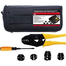 Pince à sertir avec 5 paires de mâchoires