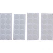 Points auto-agrippants autocollants blanc 40 pièces bgs diy 80555