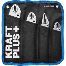 Kraftplus - K.105-2304 jeu de pinces-étaux carrossiers travaux de soudure carrosserie garagiste - 4 pcs - avec étui