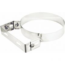 Kragen zum Befestigen verstellbarer Röhrchen in Edelstahl - 12cm