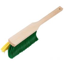 Krallen-Handfeger 44 cm gelb/grün Holzköper mit Aufhängeloch