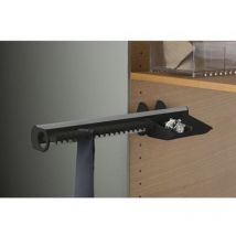 Self System Krawattenhalter Modell b Aluminium/Kunststoff schwarz - Servetto