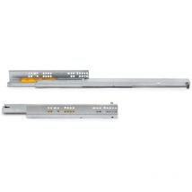 Emuca - Satz Unterflurführungen Silver, Vollauszug, mit Push, Tiefe 450mm, Stahl, Verzinkt