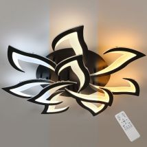 Dimmbare LED-Deckenleuchte, 10 Blütenblätter, moderne Unterputz-Deckenleuchte, moderne Acryl-Deckenleuchte in Blumenform, Kronleuchter-Beleuchtung