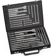 Varo - Brocas y buril sds + en maletín de 17 elementos