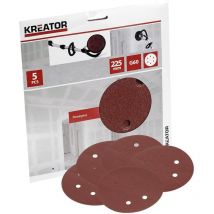 Kreator - Juego de 5 discos autoagarrantes - grano 60 - ø 225 mm