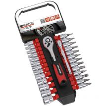 Bit- und Steckdosen-Set 1/4 Kreator 28 Teile
