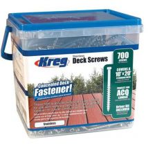 Kreg - Tornillo de acero inoxidable para suelo - 51 mm SDK-C2SS-700