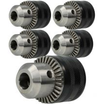 Kress 5x Clamping Chuck Jaw Adapter 1.5 - 13mm - 13mm (1/2") x 20 compatible with Festo Festool Screwdriver Drill, Hammer Drill