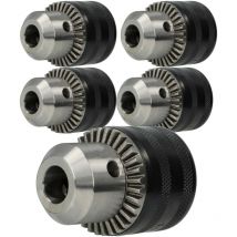 Kress - 5x Zahnkranzbohrfutter 1,5 - 13mm - 13mm (1/2') x 20 kompatibel mit Universal Metabo, Makita, Hitachi Bohrmaschinen, Schlagbohrer