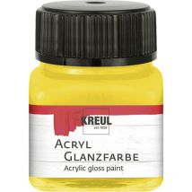 Acryl Glanzfarbe sonnengelb 20 ml Verzierfarbe - Kreul