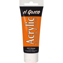 El Greco Acrylic Tube echtorange 75 ml Künstlerfarben - Kreul
