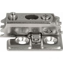 Lamp Kreuzmontageplatte J95, Schrauben, Distanz 0 mm, vernickelt