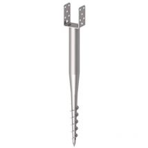 Krinner - 21073 Bodenhülse U-Fix 91, Länge 830 mm, für Holzgröße 90mm, feuerverzinkt, 1 Stk