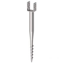 Krinner - 21074 Bodenhülse U-Fix 71, Länge 670 mm, für Holzgröße 70mm, feuerverzinkt, 1 Stk