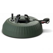 KRINNER X-320 Deluxe Christbaumständer – Max. Baumhöhe 3,2 m – Max. Stammdurchmesser 12 cm – Fassungsvermögen 4,5 L – Farbe Grün
