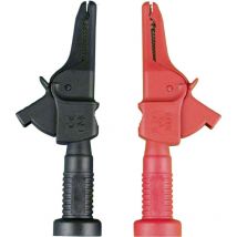 KY95-3 Krokodilklemmen-Set Buchse 4 mm cat iii 1000 v Schwarz, Rot 1 St. - Gossen Metrawatt