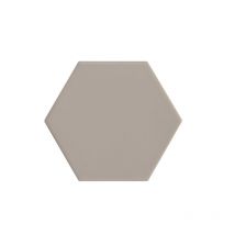Carrelage sol / mur hexagonal uni taupe mate 11,6x10,1 cm kromatika beige (vendu par boite de 0,44m2)
