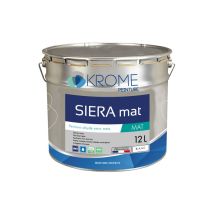 Krome Peinture - Krome Siera Mat - Peinture Alkyde Finition Et Impression - Intérieur - 12l Conditionnement: 12l - Couleur: Blanc