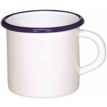 Becher "Husum" weiß 8 cm Emaillegeschirr