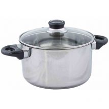 Krüger - Fleischtopf 'Denver' 20 cm Edelstahl mit Glasdeckel