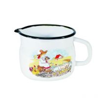 Bollilatte, 12 cm, Decorazione: Bambino con oche - Krüger