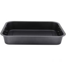 Krüger - Karl - Pirofila per barbecue e casseruola, 40 cm, con rivestimento antiaderente, 39 x 29 x 6,5 cm