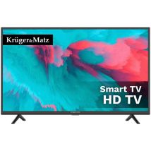 Krüger&ampmatz Km0232-s6 - Télévision Led Lcd De 81,82 Cm (32 Pouces) (hd Smart Dvb-t2 / S2 H.265 60 Hz, Usb Media), Année Modèle 2023 [de Classe 