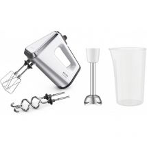 Krups GN9121 3 Mix 9000 Mixeur plongeant, 750 W, régulateur de vitesse, mode turbo, fonction d'éjection, poignée ergonomique, fouet, crochet