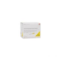 Agujas Desechables 0,9 x 25 mm, 20Gx1', Amarillo, Caja 100 uds - Kruuse