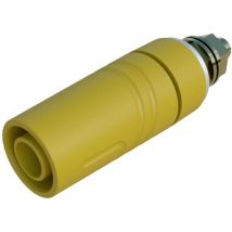 Sab 2600 g M4 Au Presa di sicurezza da laboratorio Presa verticale ø perno: 4 mm Giallo 1 pz. - Sks Hirschmann