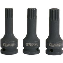KSTOOLS 1/2" Kraft-Bit-Stecknuss XZN lang M16 – Durchmesser 25mm – Gesamtlänge 75mm – Gewicht 170g – ISO 1174 – DIN 3121