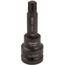 1' Kraft-Bit-Stecknuss Torx, lang, T100