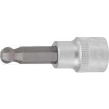 Kstools - 1/4' Bit-Stecknuss Innensechskant mit Kugelkopf, 10 mm