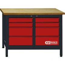 Etabli d'atelier 8 tiroirs 840x1200x600mm
