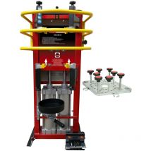 Compresseur de ressort pneumatique fixe à double cylindre, adaptateur inclus