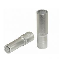 Douille longue 12 pans 3/8'' 1/2