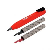 Ks tools porte-mine avec une mine graphite 7B avec 4 MINES graphite 7B et rouge, 1 PIÈCE, 123.0010
