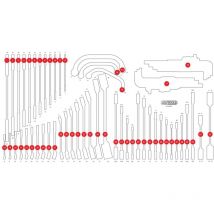 Kstools - ks Tools Leere Schaumstoffeinlage zu 813.0068