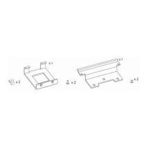 Ditec - KSFB3LOCK Supports de fixation pour verrouillage de courroie – Kit 3 entrematic KSFB3LOCK
