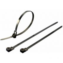 541086 HVCR250BK Assortimento di fascette per cavi 250 mm 7.60 mm Nero riutilizzabili 100 pz. - KSS