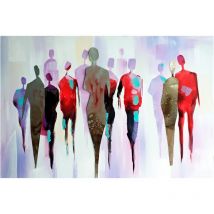 Kuateh - Quadro Astratto Kuatéh 120 x 80 cm Passanti Olio su Tela in Alluminio