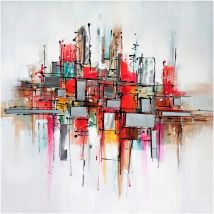 Kuateh - Quadro Astratto Kuatéh 100 x 100 cm Collage 3D con Alluminio