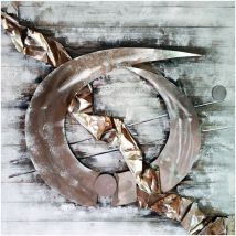 Kuateh - Quadro Astratto Kuatéh 100 x 100 cm con Effetto 3D