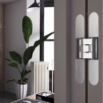 Koblenz - Charnière Kubi 7 80 100Kg K7080 Blanc - Charnières KUBI-7 K-7080 avec 7 pivots réglables sur 3 axes de 80/100Kg. Ouverture à 180o