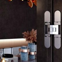 Koblenz - Charnière Kubikina noire - kubikina K-6100 Charnière cachée 3 réglages jusqu'à 19 Kgs ouverture 180o.