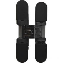 Kubikina K6100 hd Einlass-Scharnier, 72x14 mm, öw 180°, Zamak schwarz