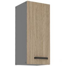Küche scandi Hängeschrank 30 cm Fischgrät Küchenzeile Küchenblock Einbauküche